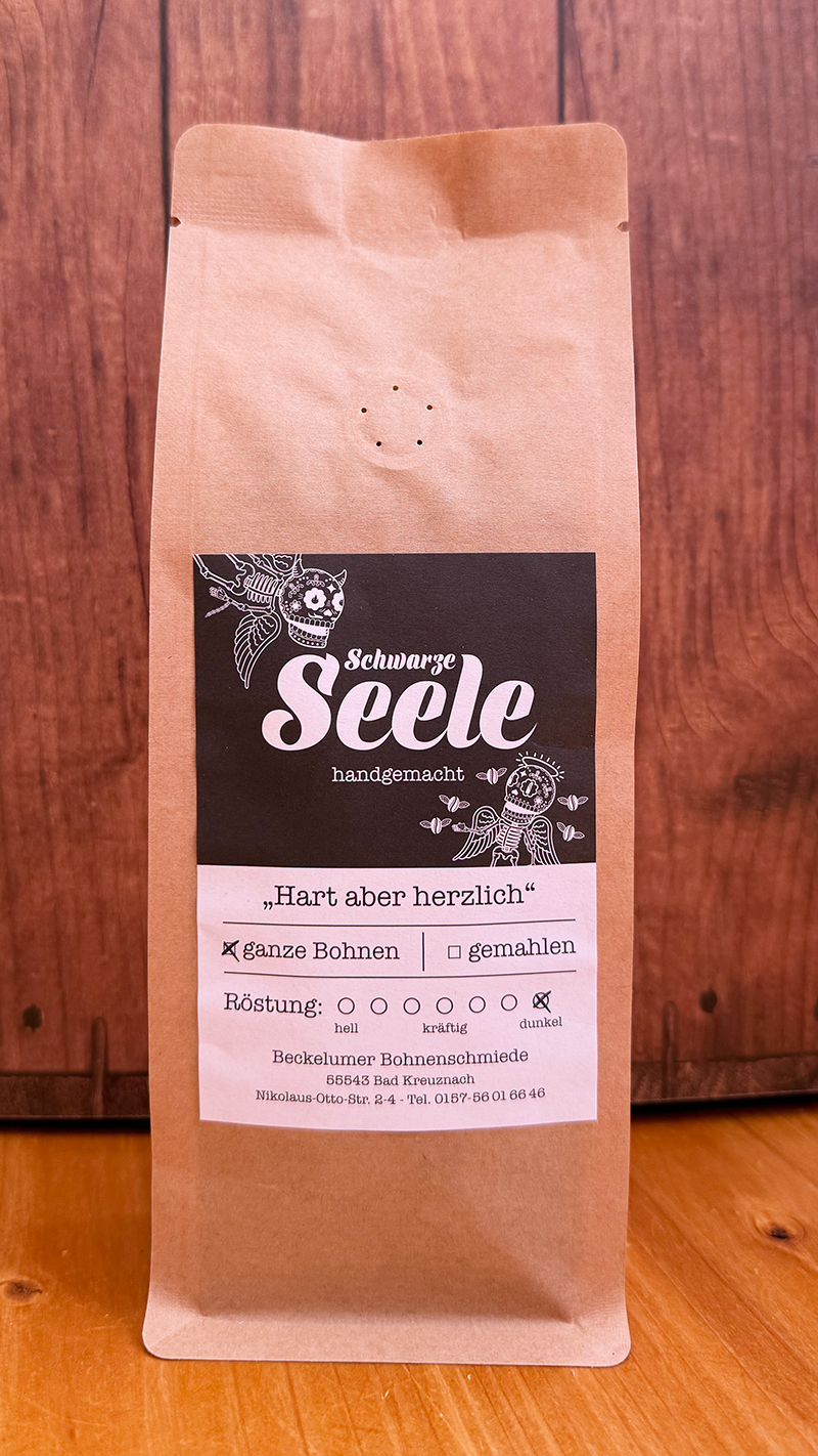 Espresso, ganze Bohne "schwarze Seele"